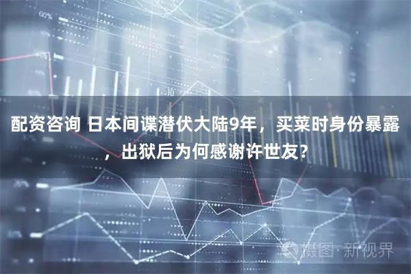 配资咨询 日本间谍潜伏大陆9年，买菜时身份暴露，出狱后为何感谢许世友？